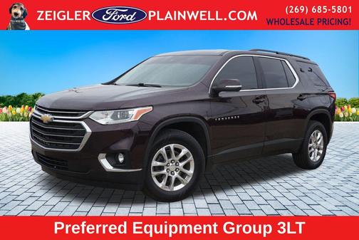 Black Cherry Metallic 2021 Chevrolet Traverse LT Leather