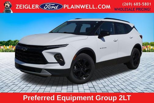 Summit White 2023 Chevrolet Blazer RS