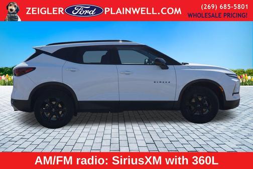 Summit White 2023 Chevrolet Blazer RS