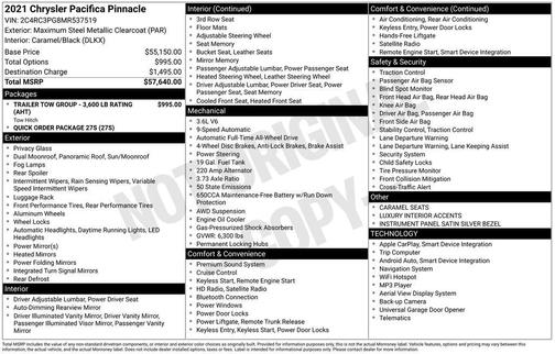 2021 Chrysler Pacifica L
