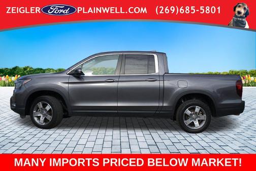 Gray 2025 Honda Ridgeline RTL