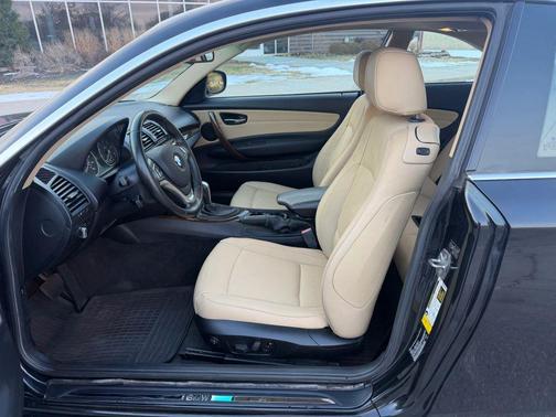 Black 2012 BMW 128 128i Coupe 2D