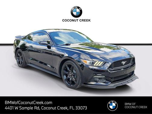 Shadow Black 2016 Ford Mustang EcoBoost Premium