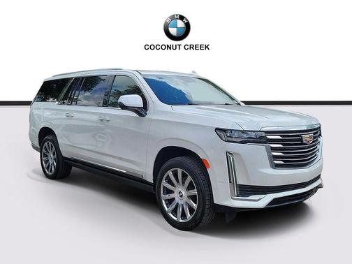Crystal White Tricoat 2022 Cadillac Escalade ESV Premium Luxury Platinum