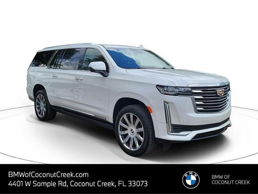 Crystal White Tricoat 2022 Cadillac Escalade ESV Premium Luxury Platinum