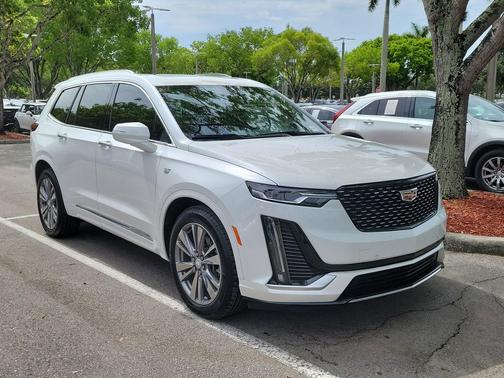 Crystal White Tricoat 2024 Cadillac XT6 Premium Luxury FWD