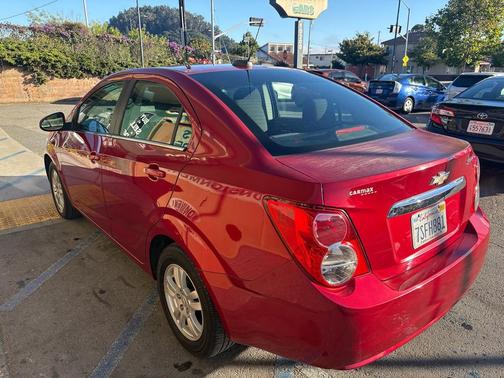 RED 2015 Chevrolet Sonic LT