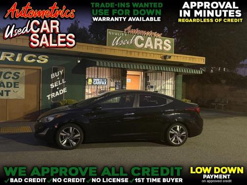 Black Noir Pearl 2015 Hyundai ELANTRA Limited