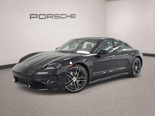 Jet Black Metallic 2026 Porsche Taycan Base