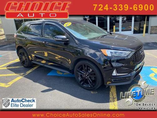 Agate Black Metallic 2019 Ford Edge ST