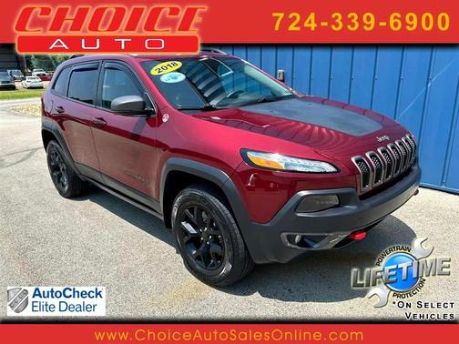 Velvet Red Pearlcoat 2018 Jeep Cherokee Trailhawk
