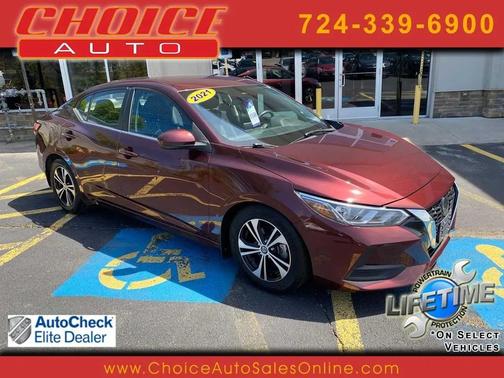 Rosewood Metallic 2021 Nissan Sentra SV