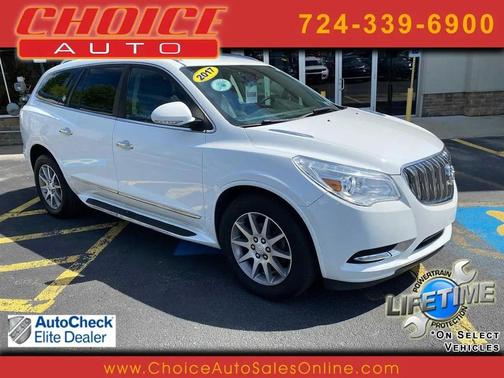 Summit White 2017 Buick Enclave Leather