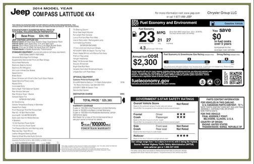 2014 Jeep Compass Latitude