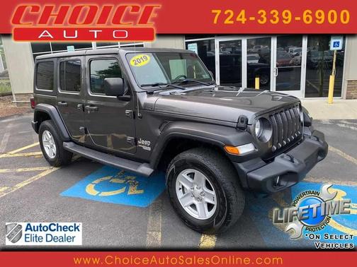 Granite Crystal Metallic Clearcoat 2019 Jeep Wrangler Unlimited Sport