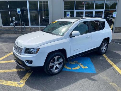 Bright White Clearcoat 2016 Jeep Compass High Altitude