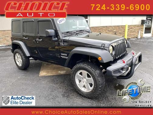 Black Clearcoat 2015 Jeep Wrangler Unlimited Sport