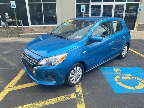 Sapphire Blue Metallic 2024 Mitsubishi Mirage ES 4D Hatchback