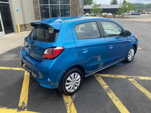Sapphire Blue Metallic 2024 Mitsubishi Mirage ES 4D Hatchback
