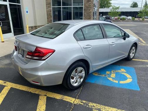Alabaster Silver Metallic 2015 Honda Civic LX