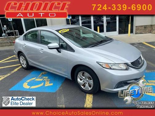 Alabaster Silver Metallic 2015 Honda Civic LX