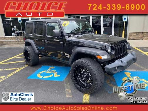 Black Clearcoat 2019 Jeep Wrangler Unlimited Sport