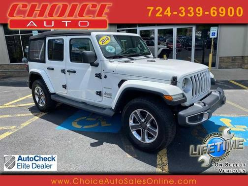 Bright White Clearcoat 2018 Jeep Wrangler Unlimited Sahara