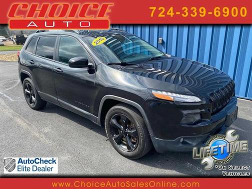 Brilliant Black Crystal Pearlcoat 2016 Jeep Cherokee Latitude