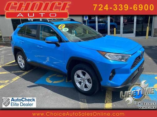 Blue Flame 2019 Toyota RAV4 XLE