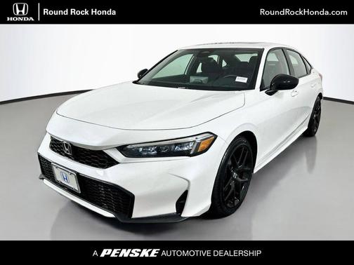 Platinum White Pearl 2026 Honda Civic Hybrid Sport