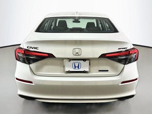Platinum White Pearl 2026 Honda Civic Hybrid Sport