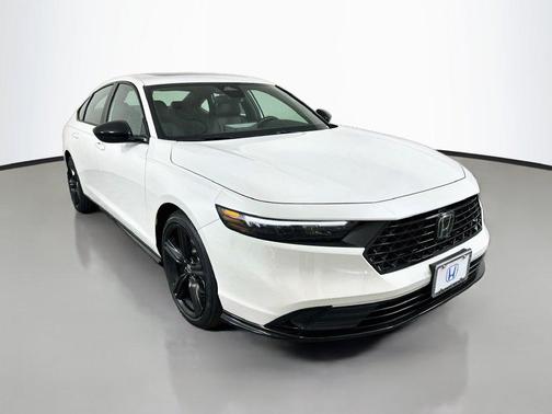 Platinum White Pearl 2026 Honda Accord Hybrid Sport-L