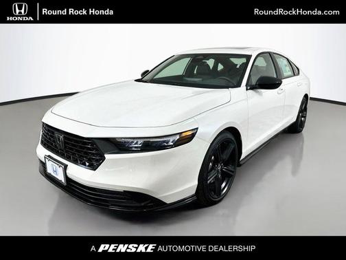 Platinum White Pearl 2026 Honda Accord Hybrid Sport-L