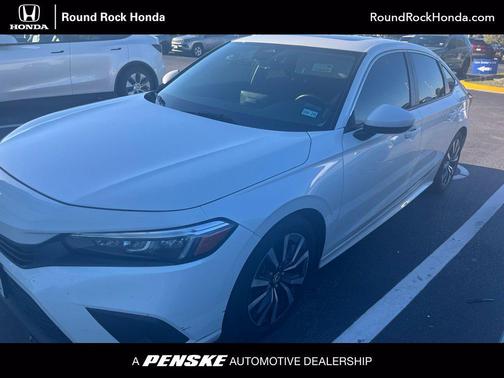 Platinum White Pearl 2022 Honda Civic EX