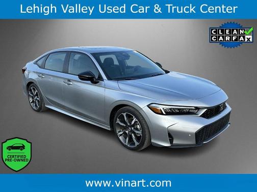 Solar Silver Metallic 2025 Honda Civic Hybrid