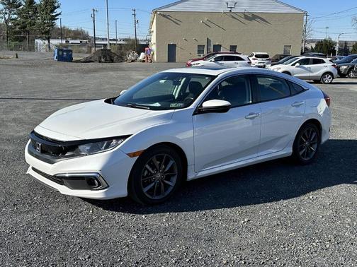 Platinum White Pearl 2020 Honda Civic EX