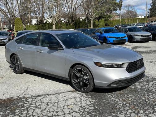Solar Silver Metallic 2026 Honda Accord Hybrid Sport