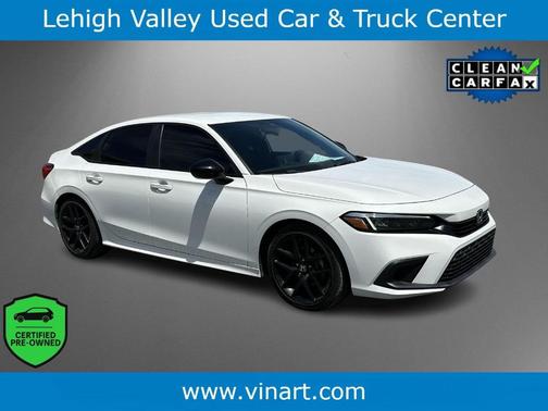 Platinum White Pearl 2023 Honda Civic Sport