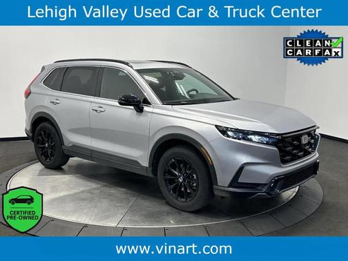 Solar Silver Metallic 2025 Honda CR-V Hybrid Sport