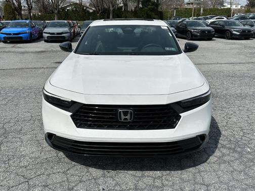 Platinum White Pearl 2026 Honda Accord Hybrid Sport-L