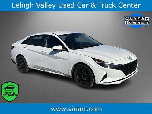 Quartz White 2021 Hyundai ELANTRA SEL