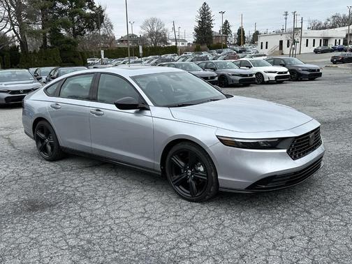 Solar Silver Metallic 2026 Honda Accord Hybrid Sport-L