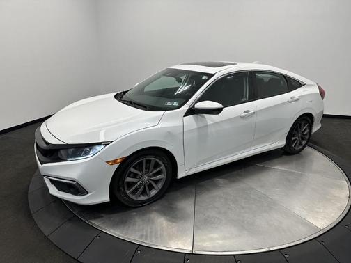 Platinum White Pearl 2021 Honda Civic EX
