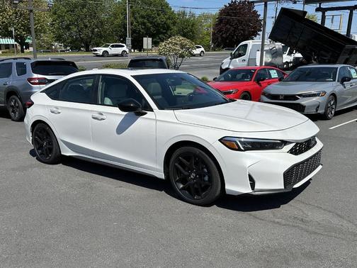 Platinum White Pearl 2026 Honda Civic Hybrid Sport