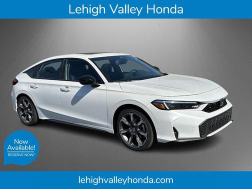 Platinum White Pearl 2026 Honda Civic Hybrid Sport Touring