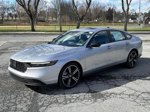 Solar Silver Metallic 2026 Honda Accord Hybrid Sport