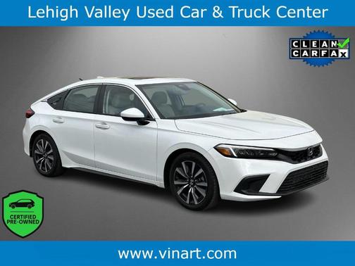 Platinum White Pearl 2024 Honda Civic EX-L