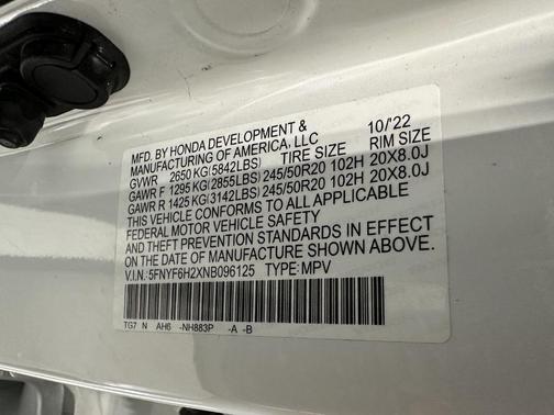 2022 Honda Pilot Special Edition