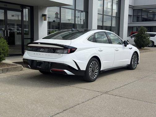 White 2026 Hyundai SONATA Hybrid Limited