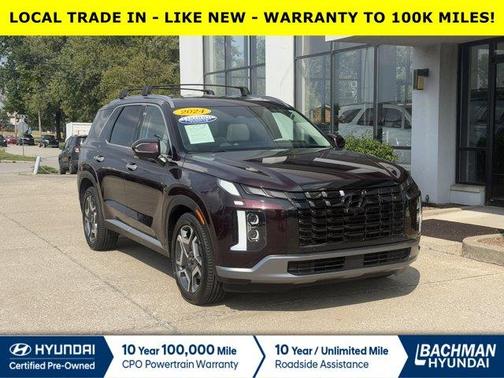 Burgundy 2024 Hyundai PALISADE Limited